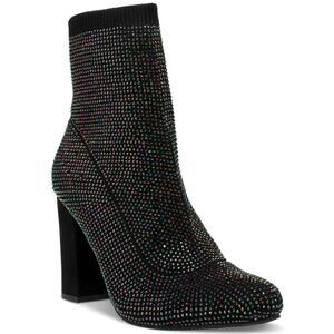 Wild Pair Women's Baybe Bling Sock Booties, Black Size 10M
